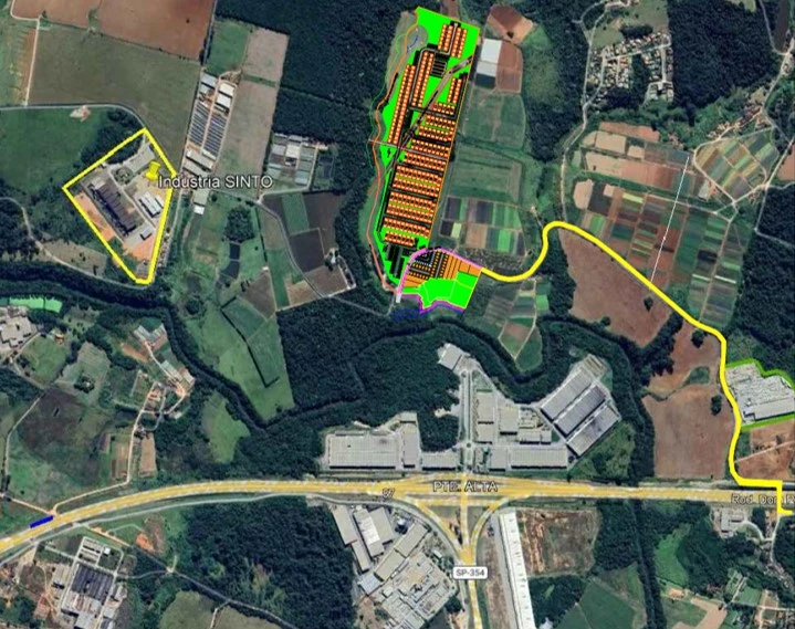 Localização do CELOG Atibaia — mapa da região, eixo SP-064 e Fernão Dias